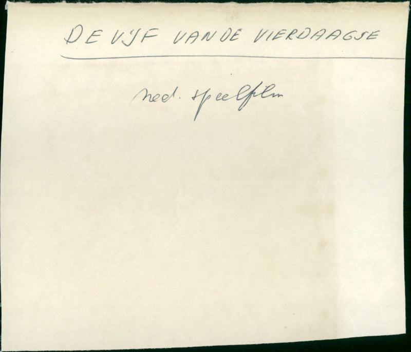 De vijf van de vierdaagse - Vintage Photograph