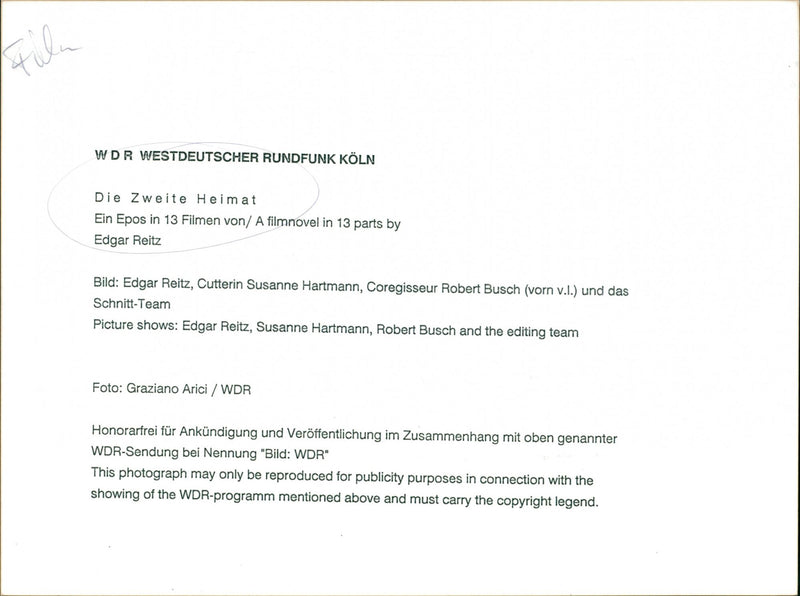 Die Zweite Heimat - Vintage Photograph