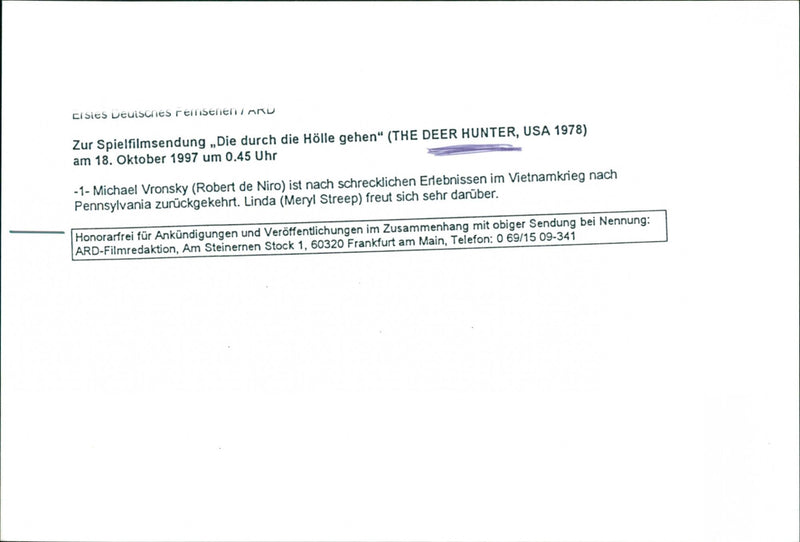 The Deer Hunter - Vintage Photograph