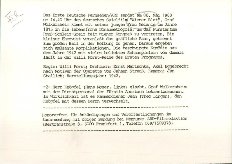 Wiener Blut - Vintage Photograph