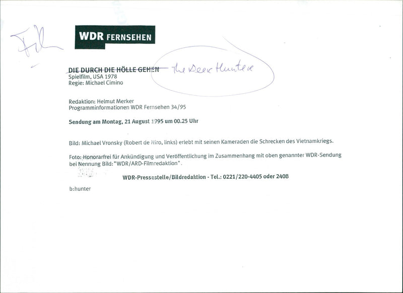 The Deer Hunter - Vintage Photograph