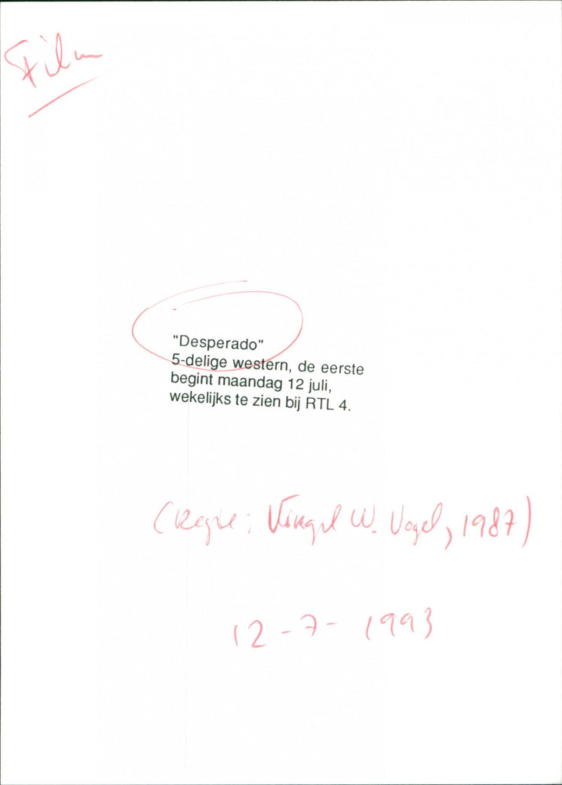 Desperado - Vintage Photograph