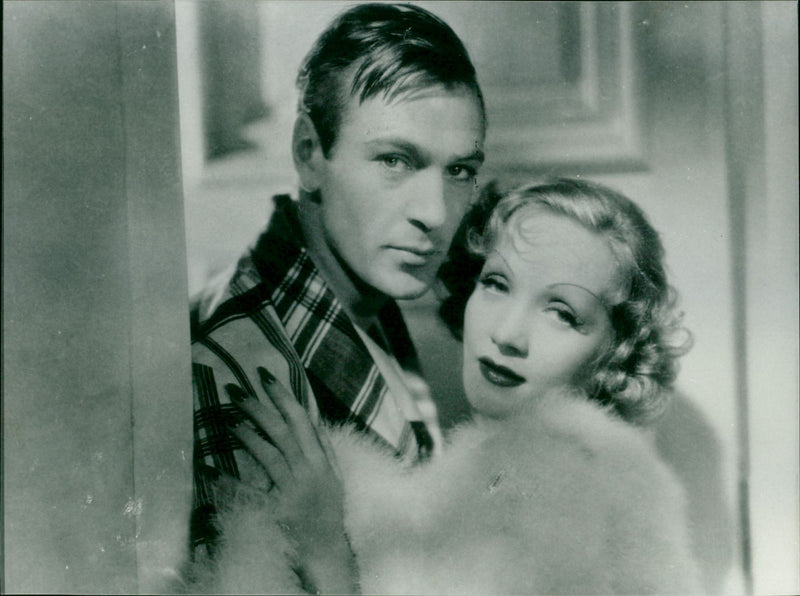 Gary Cooper and Marlene Dietrich - Vintage Photograph