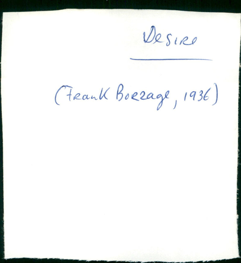 Desire - Vintage Photograph