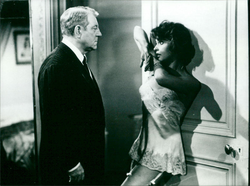 Jean Gabin and Nadja Tiller - Vintage Photograph