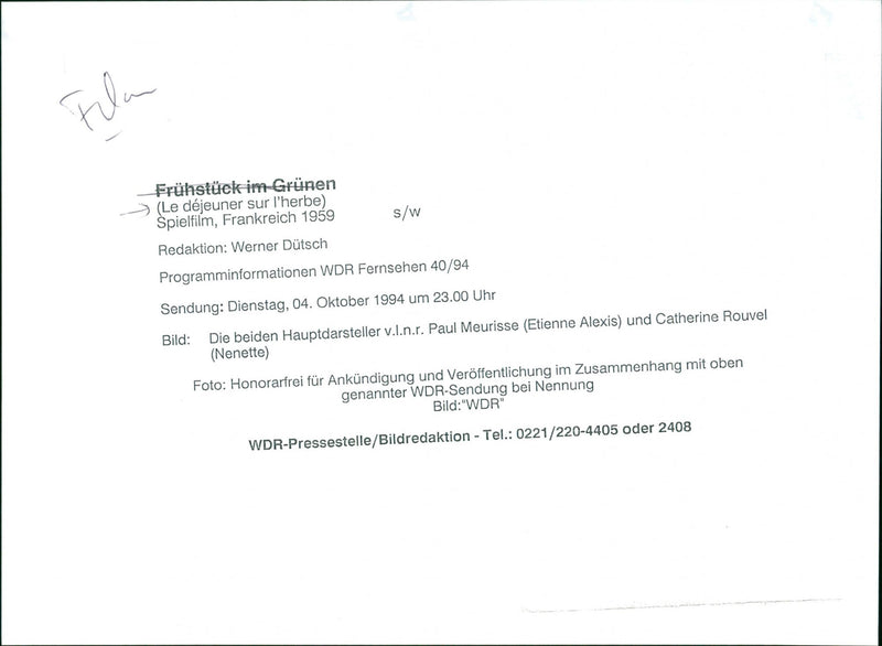 Le Déjeuner sur l'herbe - Vintage Photograph