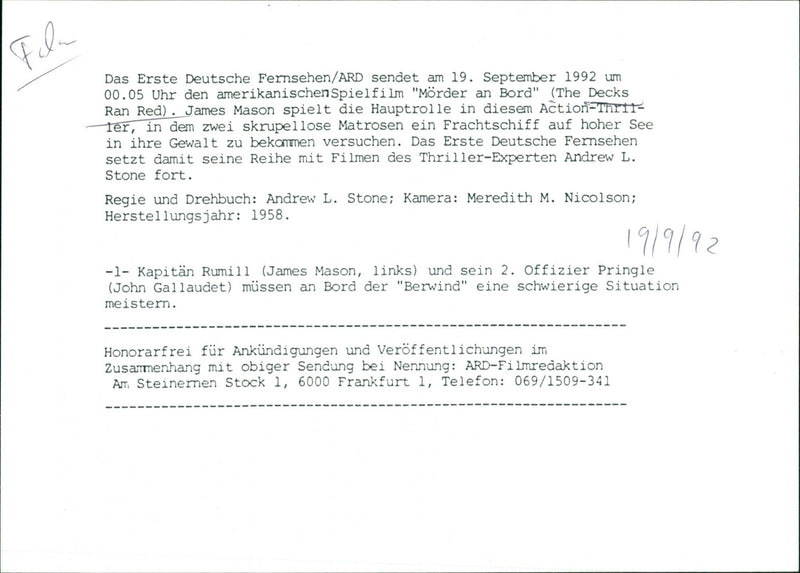 The Decks Ran Red - Vintage Photograph