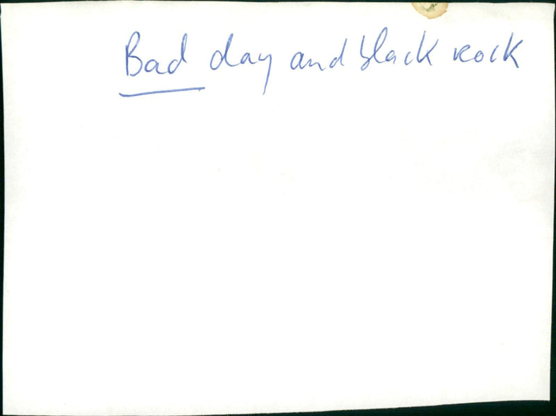 Bad Day at Black Rock - Vintage Photograph