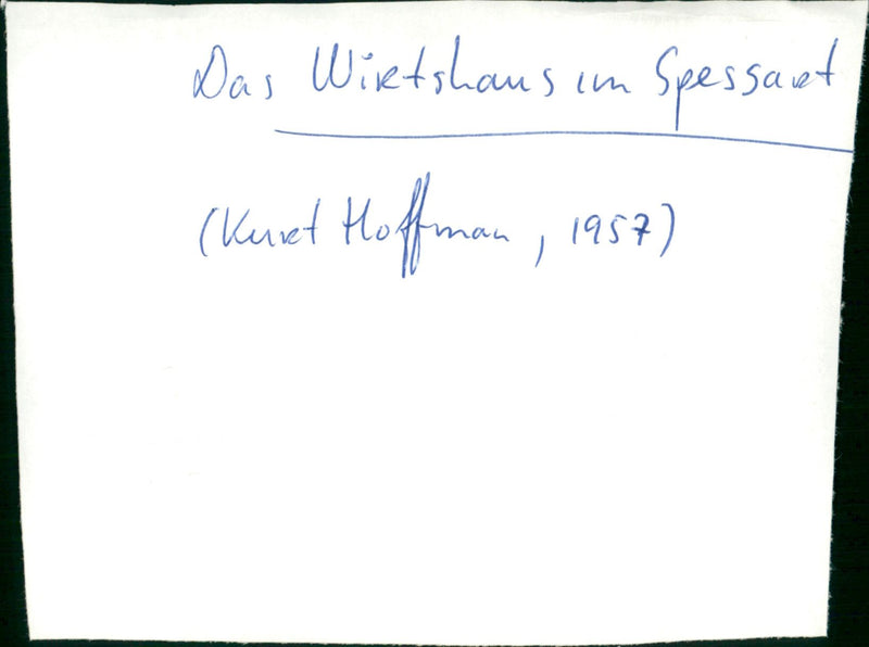 Das Wirtshaus im Spessart - Vintage Photograph