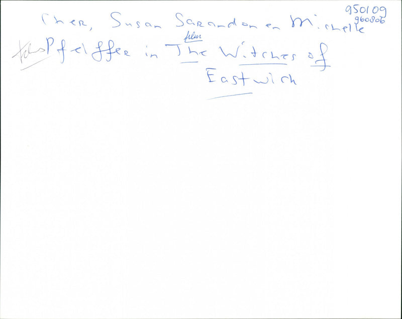 The Witches of Eastwick - Vintage Photograph