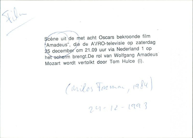 Amadeus - Vintage Photograph