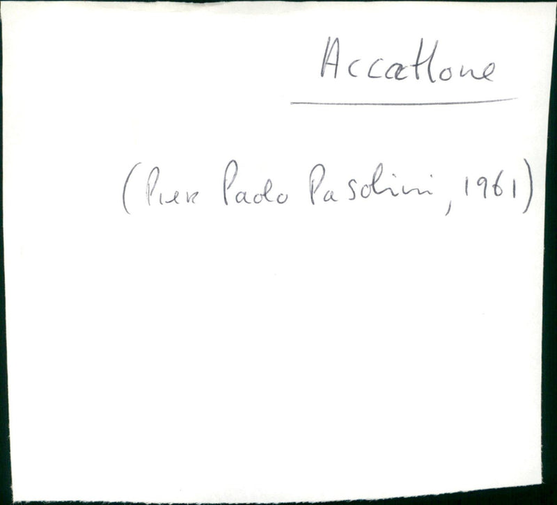 Accattone - Vintage Photograph