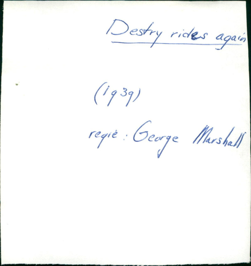 Destry Rides Again - Vintage Photograph