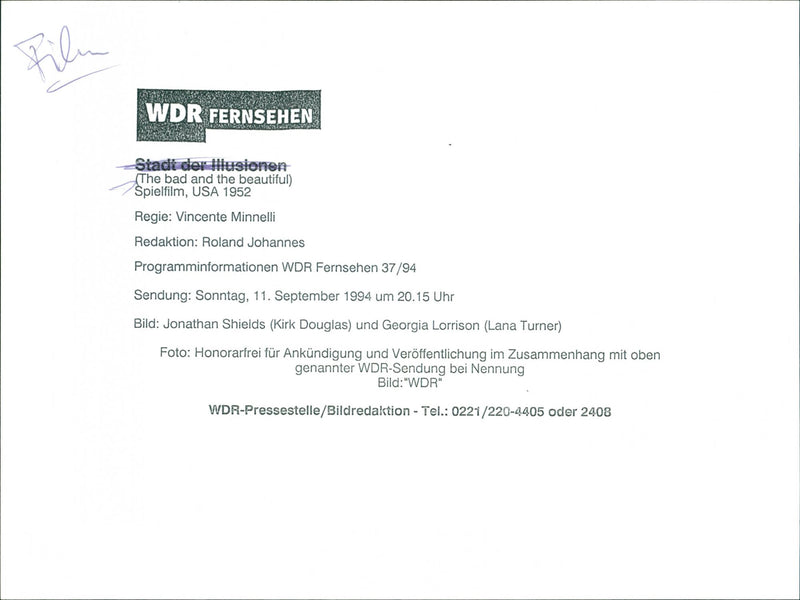 Kirk Douglas and Lana Turner - Vintage Photograph