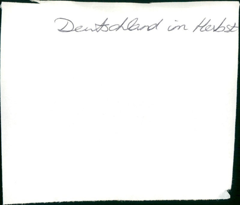 Deutschland im Herbst - Vintage Photograph