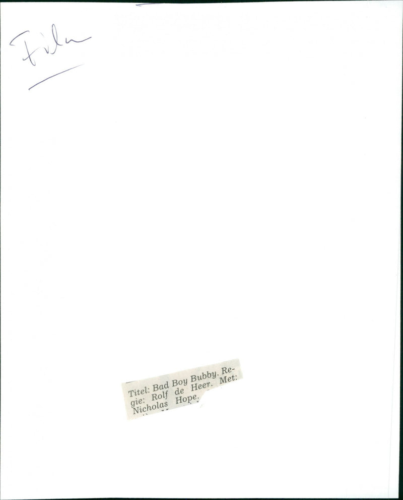 Nicholas Hope - Vintage Photograph