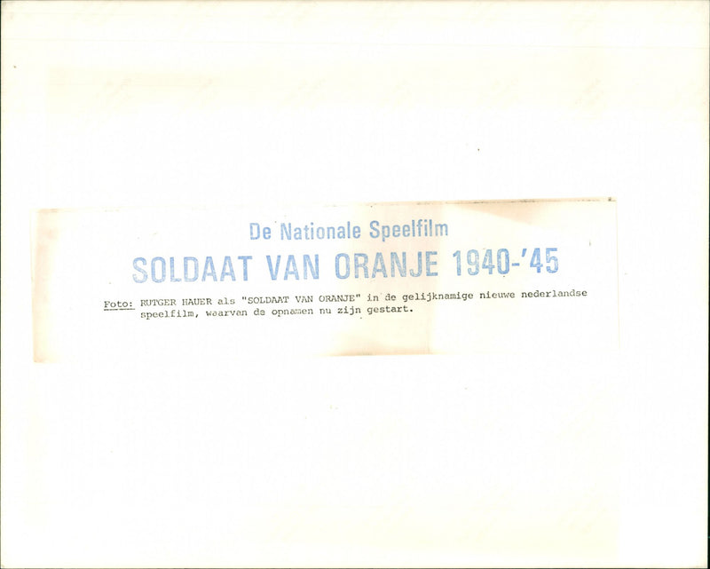 Rutger Hauer - Vintage Photograph