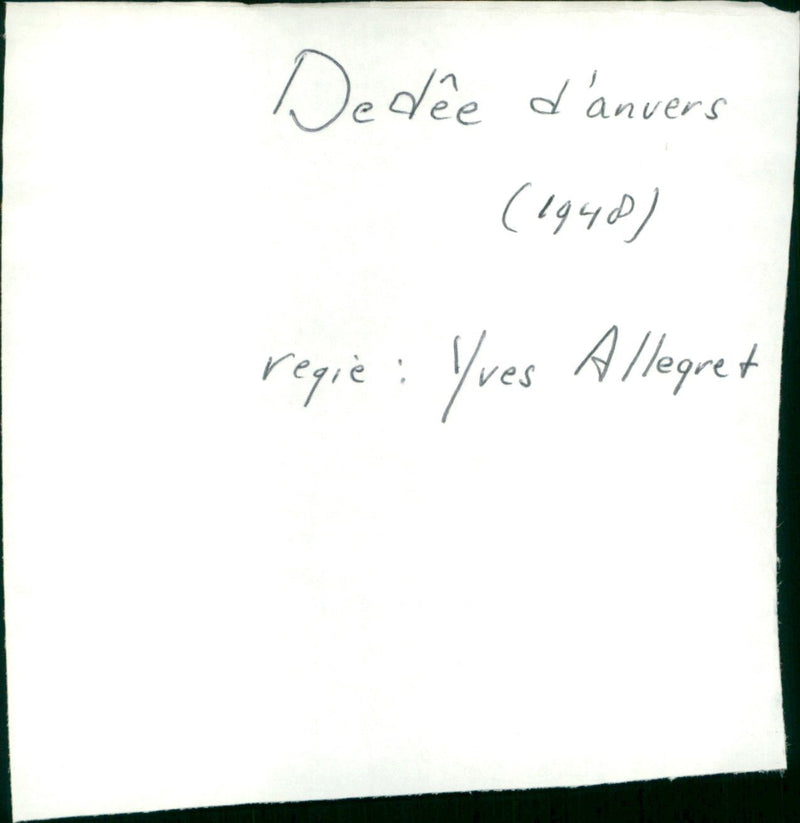 Dedee d'Anvers - Vintage Photograph