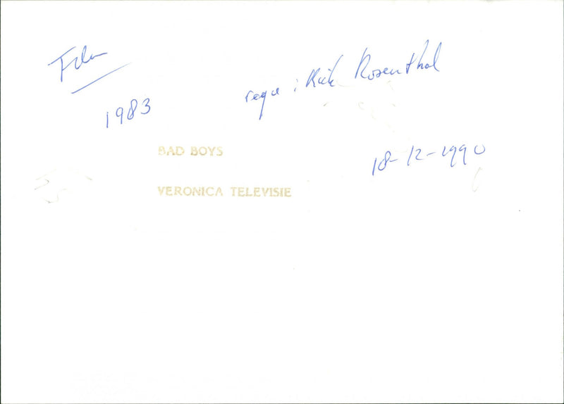 Bad Boys 1983 - Vintage Photograph