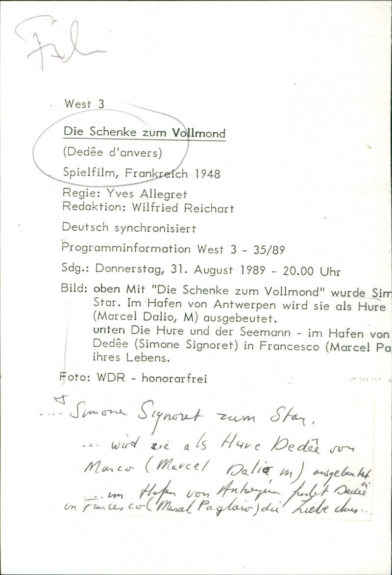 Dedee d'Anvers - Vintage Photograph