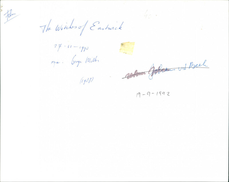 The Witches of Eastwick - Vintage Photograph