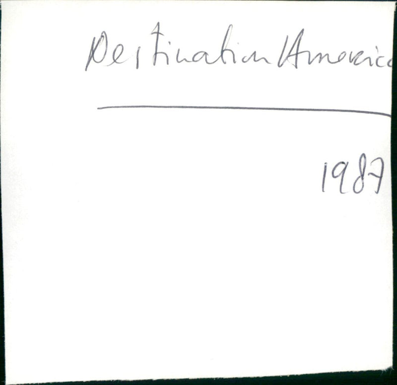 Destination America - Vintage Photograph