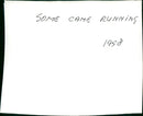 Some Came Running - Vintage Photograph