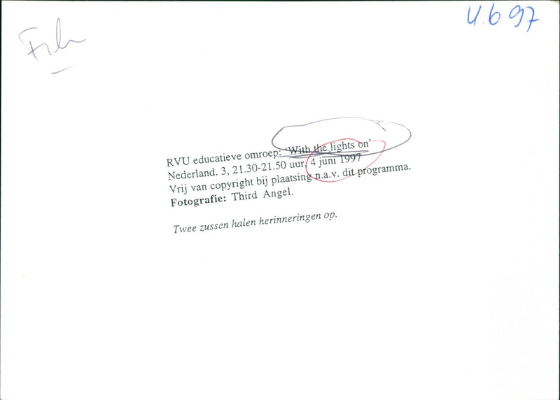 With the lights on - Vintage Photograph