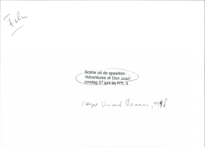 Adventures of Don Juan - Vintage Photograph