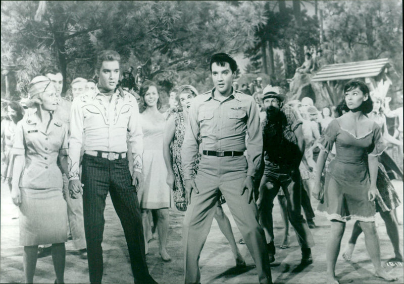 Kissin' Cousins - Vintage Photograph