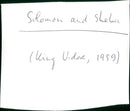 Solomon and Sheba - Vintage Photograph