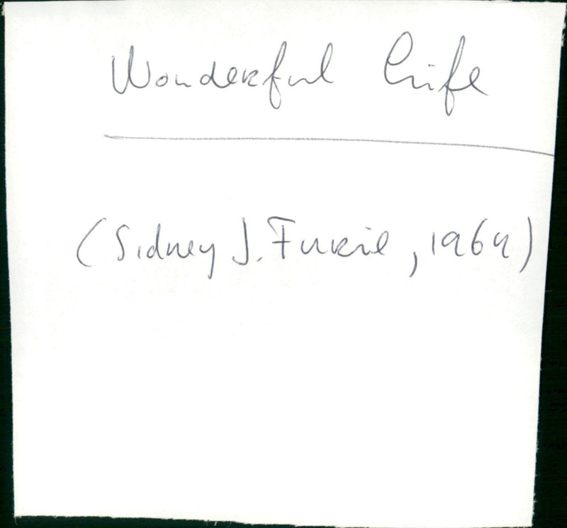 Wonderful Life - Vintage Photograph