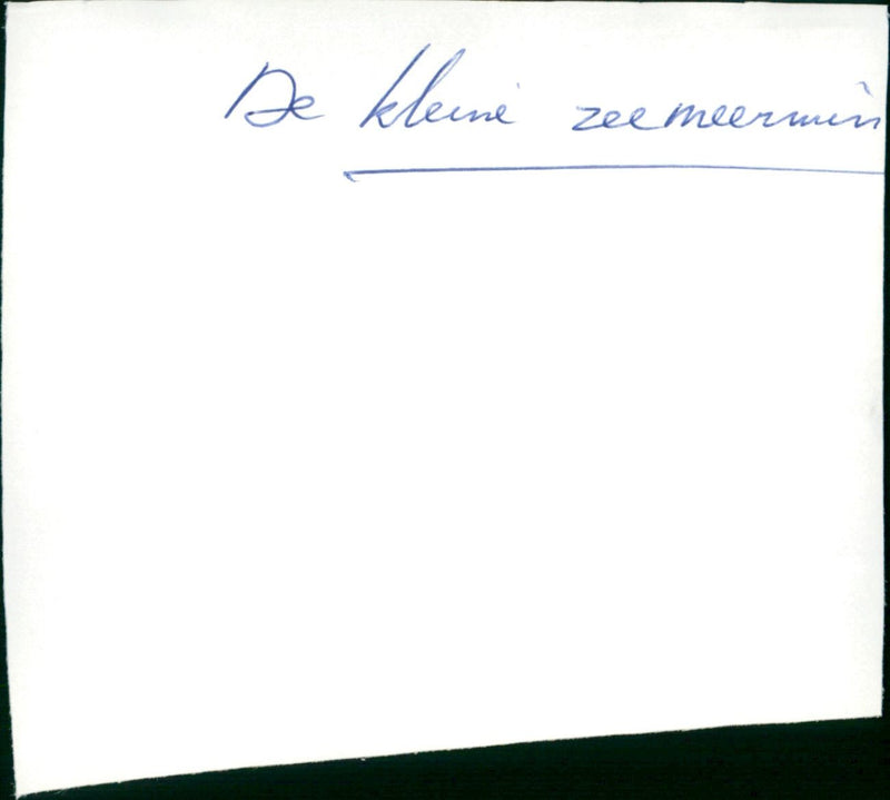 De kleine zeemeermin - Vintage Photograph