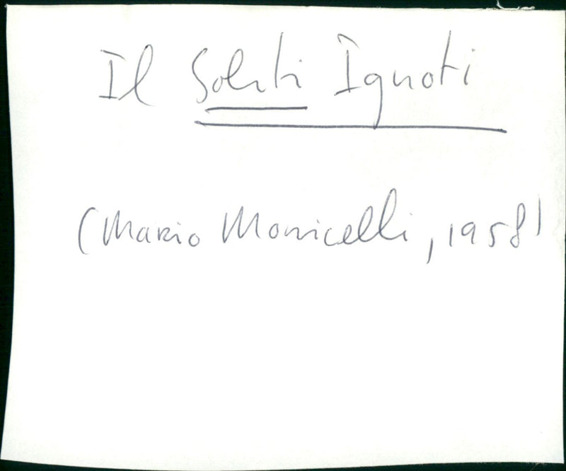 I soliti ignoti 1958 - Vintage Photograph