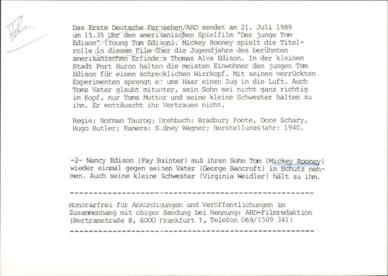 Young Tom Edison - Vintage Photograph