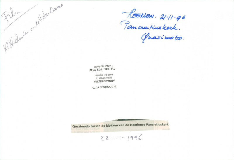 De klokkenluider van de Notre Dame - Vintage Photograph