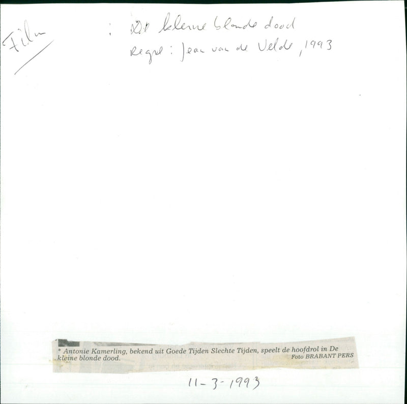 De kleine blonde dood - Vintage Photograph