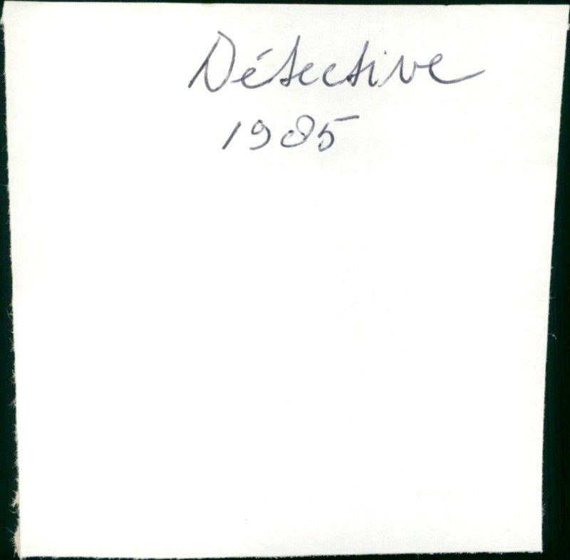 Detective - Vintage Photograph