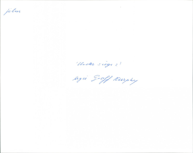 Under Siege 2 - Vintage Photograph