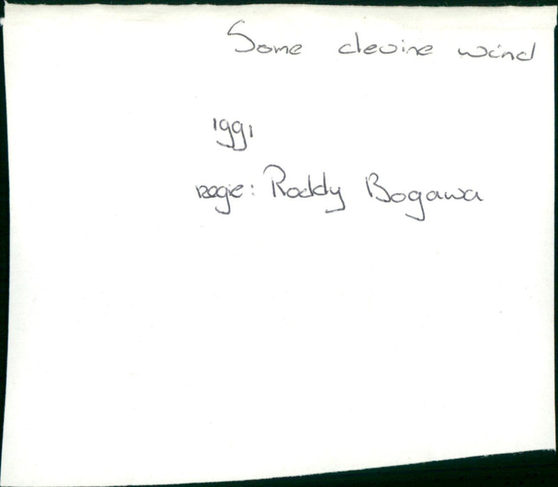 Some Divine Wind - Vintage Photograph