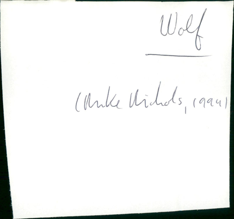 Wolf - Vintage Photograph