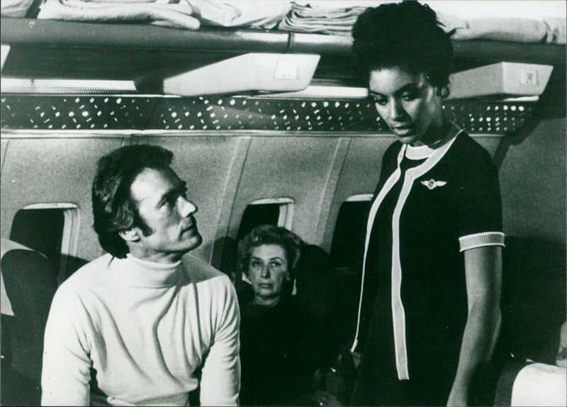 Clint Eastwood and Vonetta McGee - Vintage Photograph