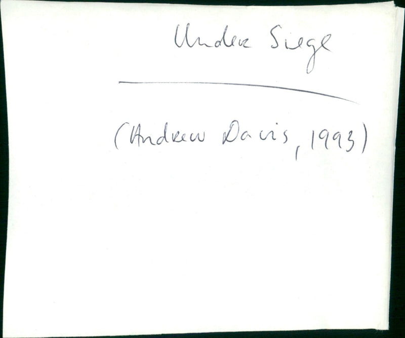 Under Siege - Vintage Photograph