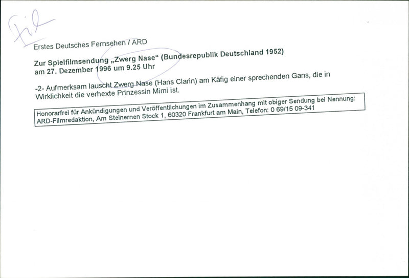 Zwerg Nase - Vintage Photograph