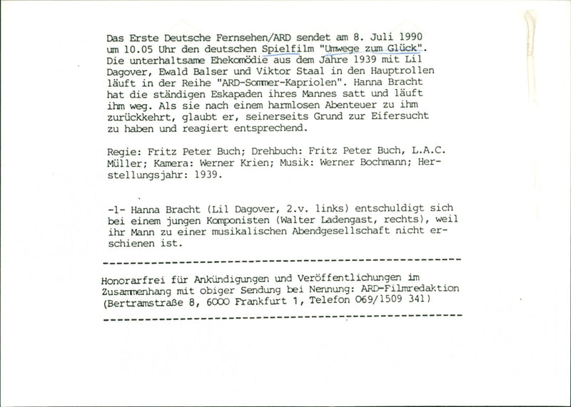 Umwege zum Gluck - Vintage Photograph