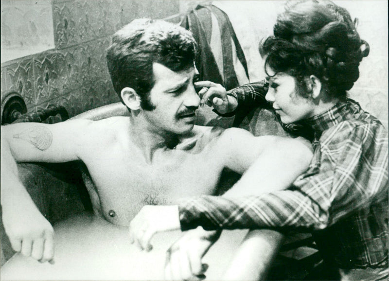 Jean-Paul Belmondo and Genevieve Bujold - Vintage Photograph