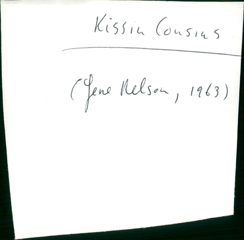 Kissin Cousins - Vintage Photograph