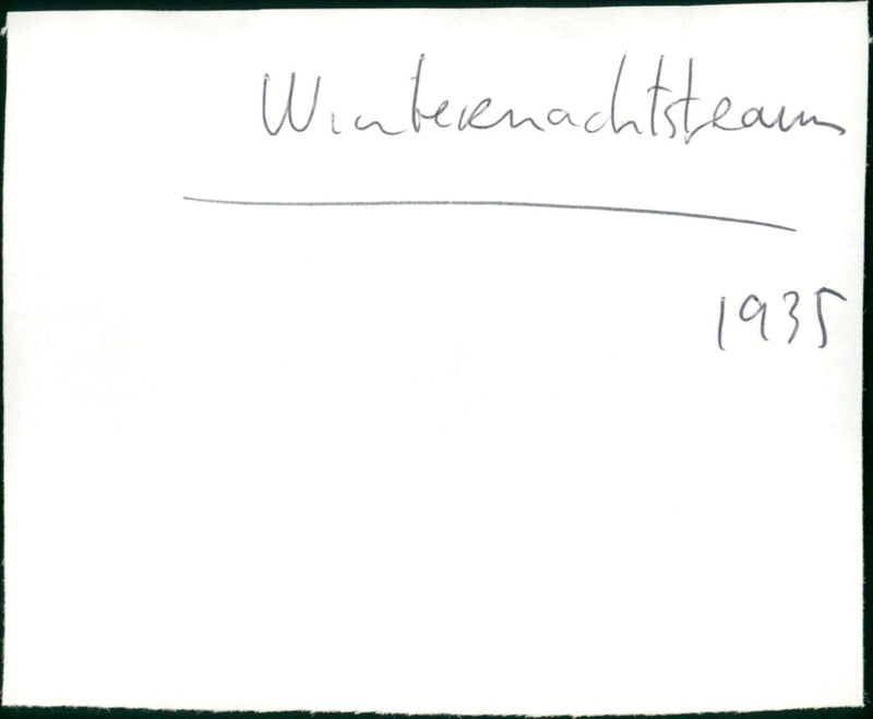 Winternachtstraum - Vintage Photograph