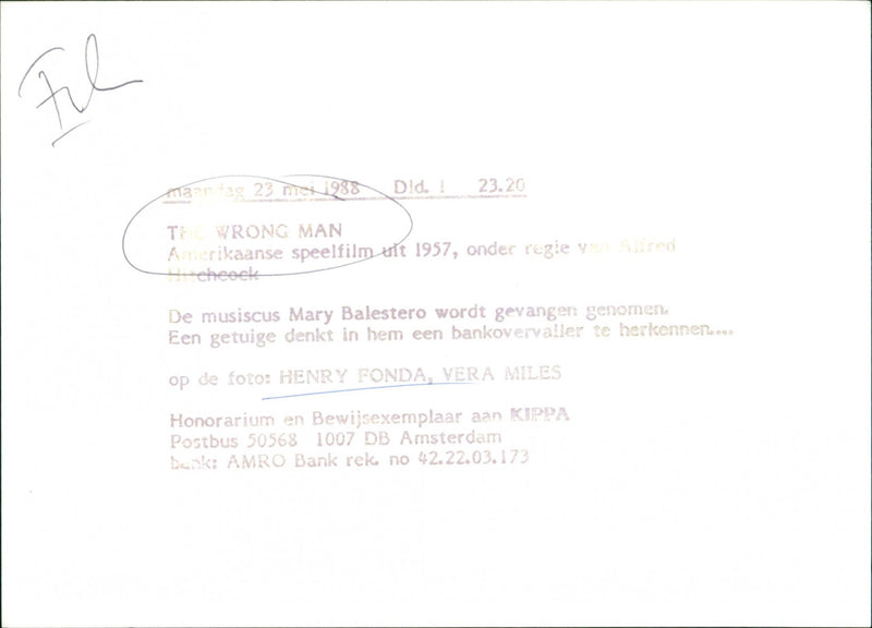 Henry Fonda and Vera Miles - Vintage Photograph