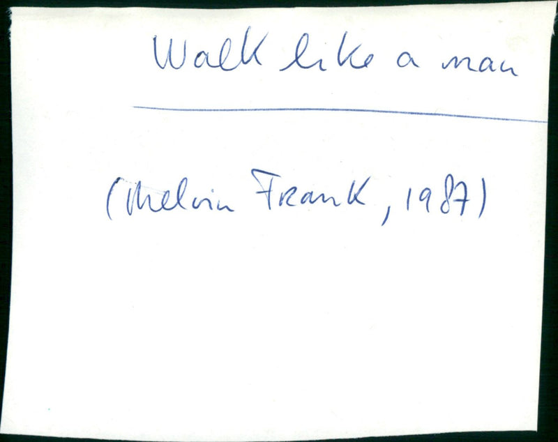 Walk Like a Man - Vintage Photograph